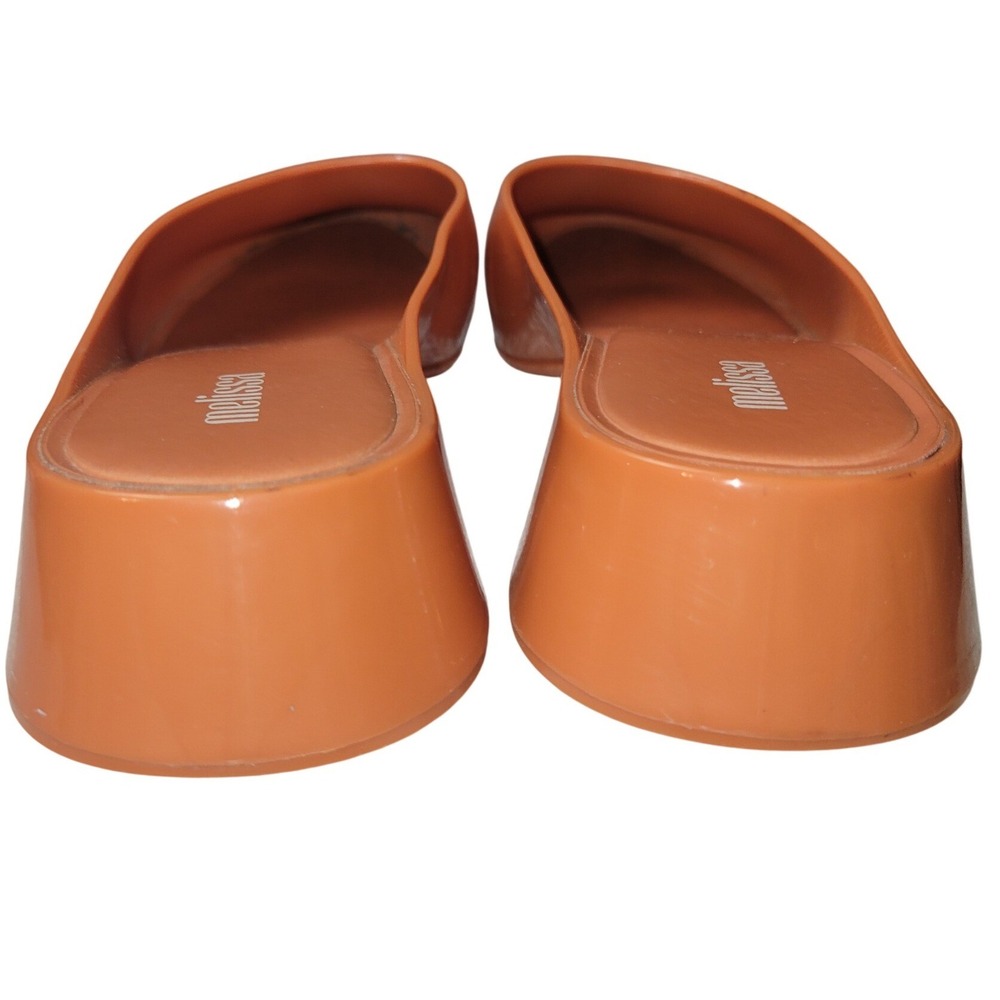 Melissa Zen Mule‎ Clogs Orange Jelly PVC Slip-On Block Heel Shoes SKUW714 - Picture 2 of 7